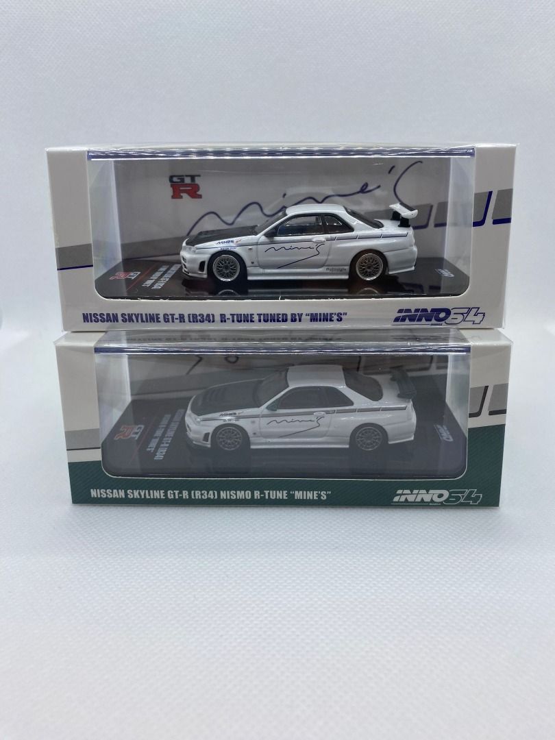 INNO64 Nissan Skyline GT-R R34 R-Tune Mine's Series, Hobbies & Toys ...