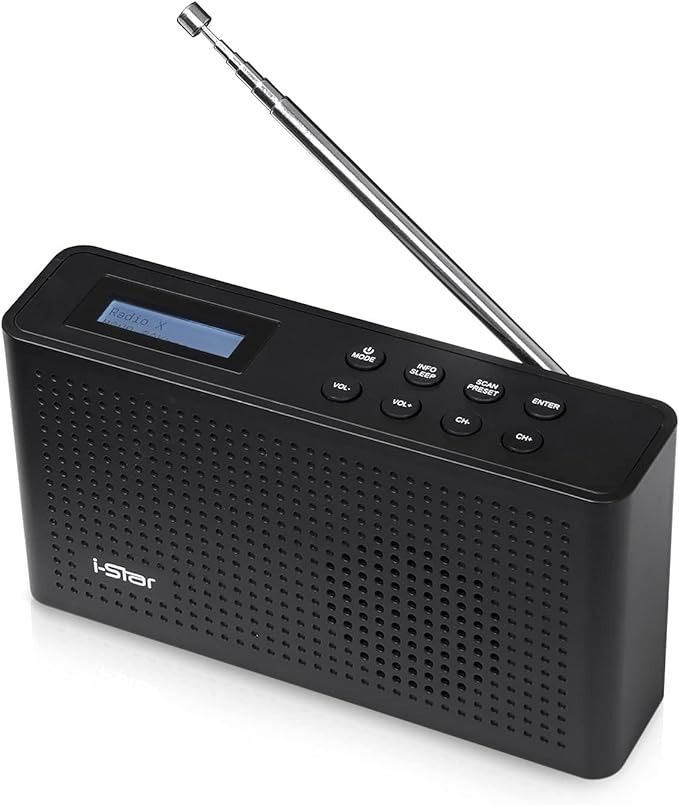 iStar DAB Radio Portable, DAB Plus/DAB Radio, FM Radio, Small Radio, Digital Radio Mains