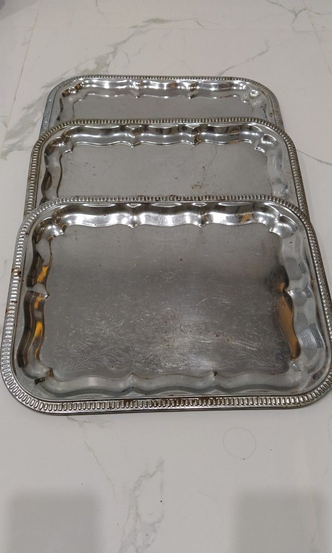 Japan stainless trays, Looking For on Carousell