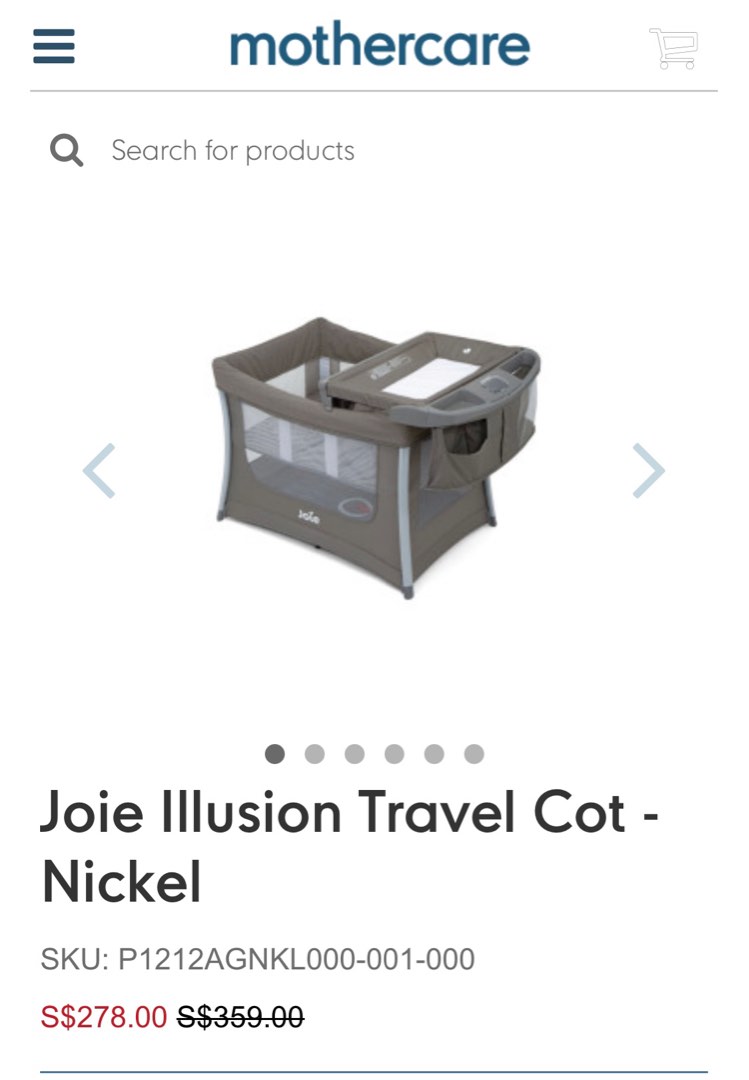 Joie illusion travel cot review top