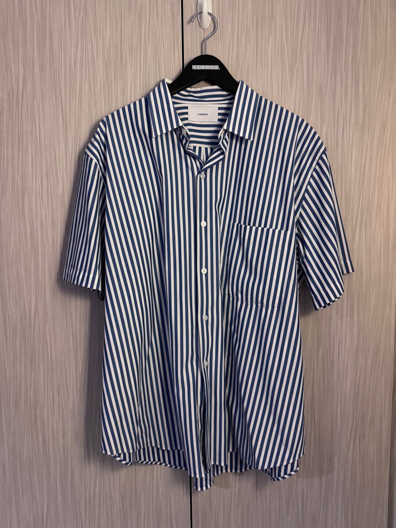 Kanemasa London Stripe Dress Jersey Shirt, Men's Fashion, Tops