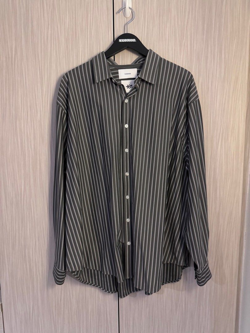 Kanemasa Thick And Thin Stripe Royal OX DressKnit Shirt