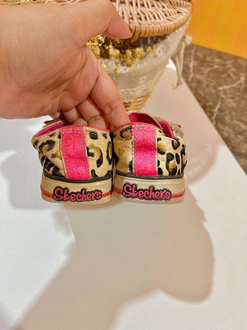 Kasut Kids Original Skechers Twinkle Toes Leopard UK7 14CM