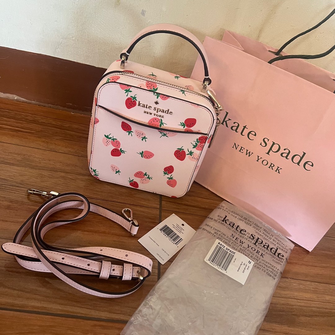 Kate Spade Strawberry Limited Vanity Daisy, Women's Fashion, Bags