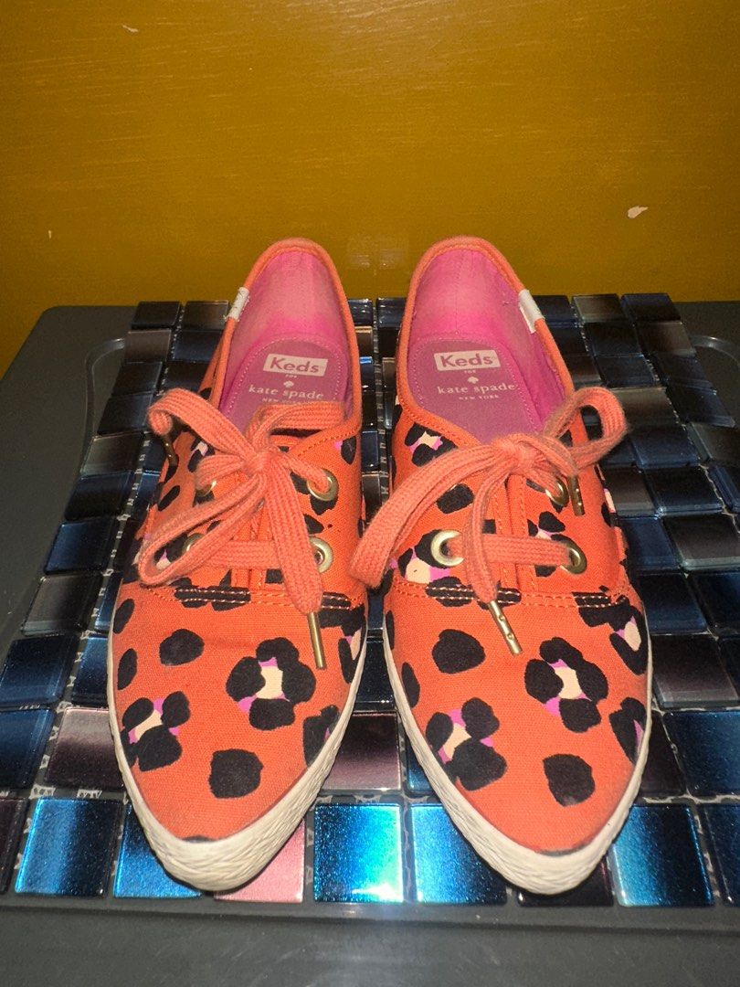 Keds x kate spade leopard shoes