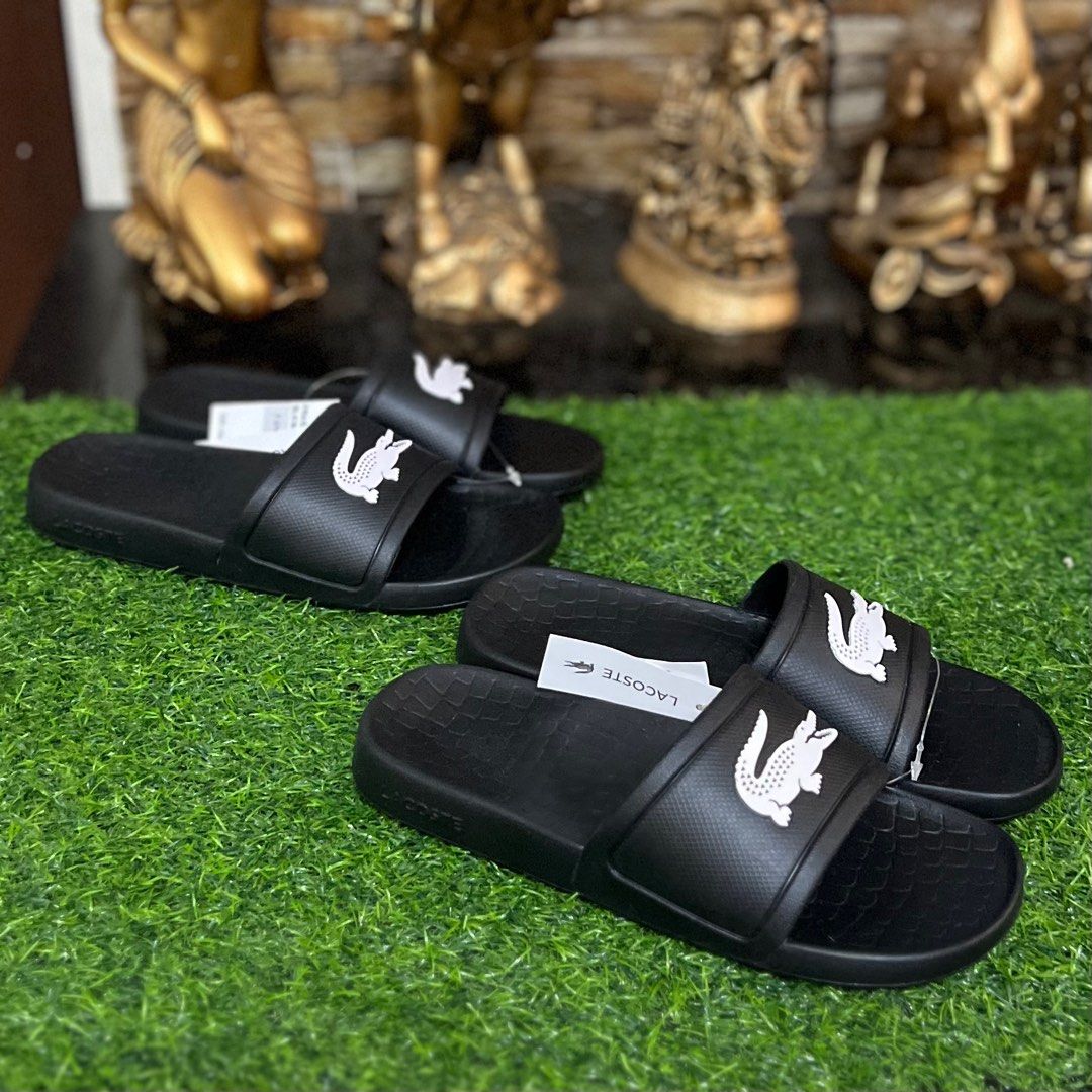 Lacoste women's shop fraisier slides