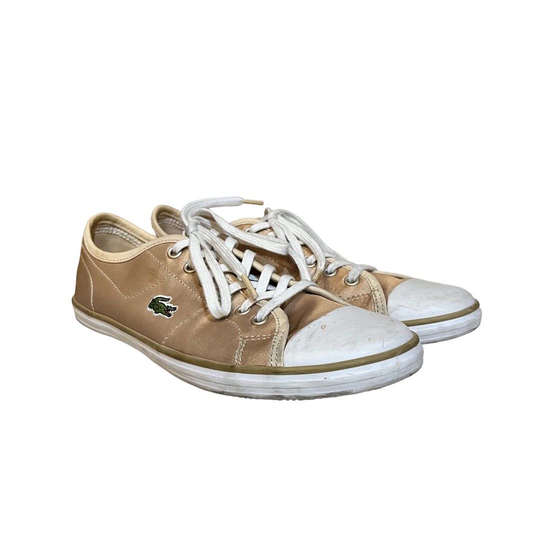 Lacoste ziane gold hot sale