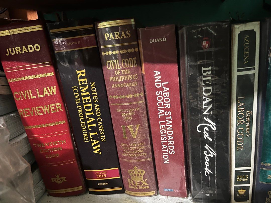 Law books (Category: Textbooks) located in Quezon City. Submitted by stp2019 (Listing ID 1262107085, Image 3). Description: .