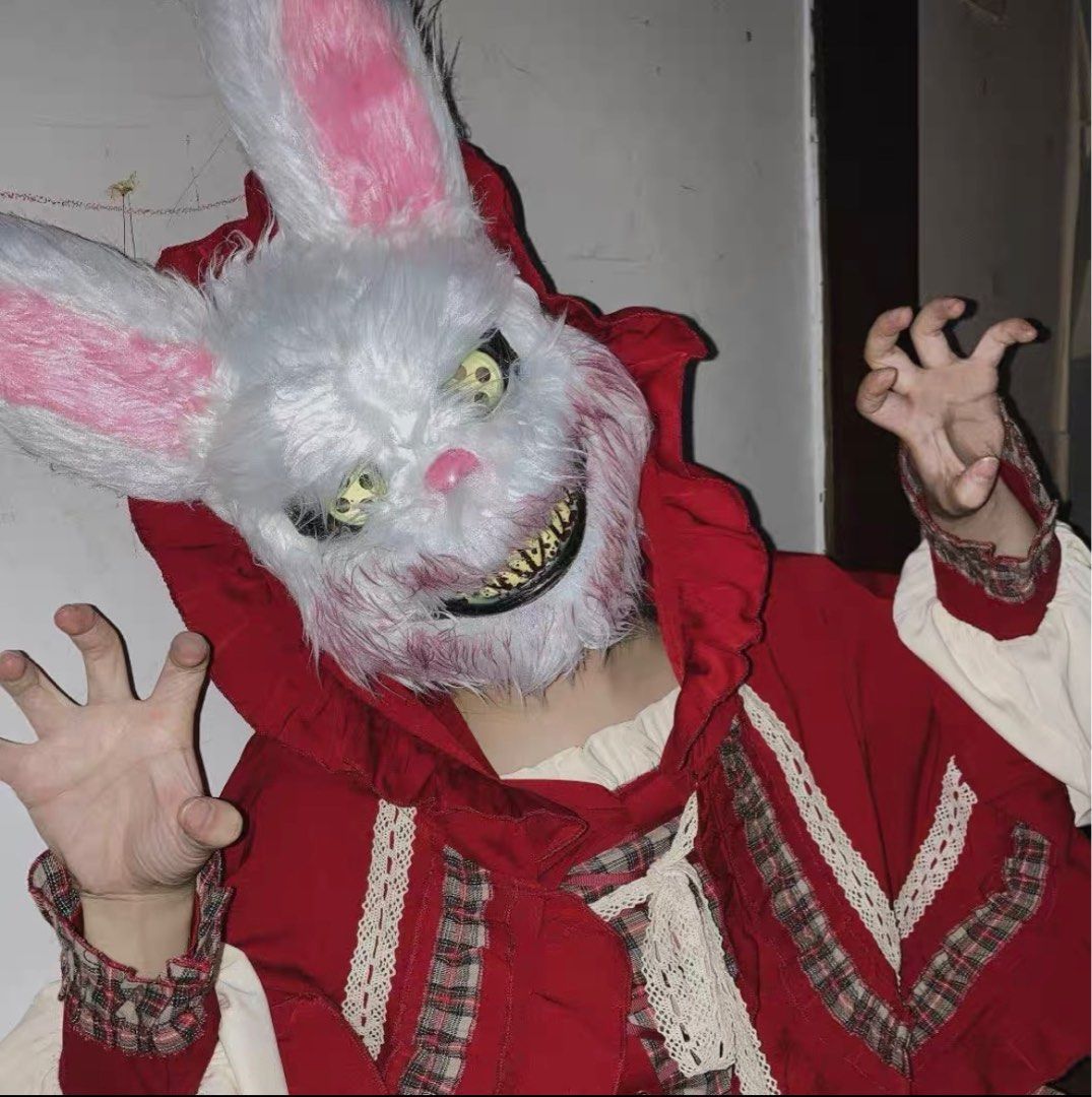 LED Halloween Cosplay Purge Mask Rabbit Bear, Hobbies & Toys, Toys ...