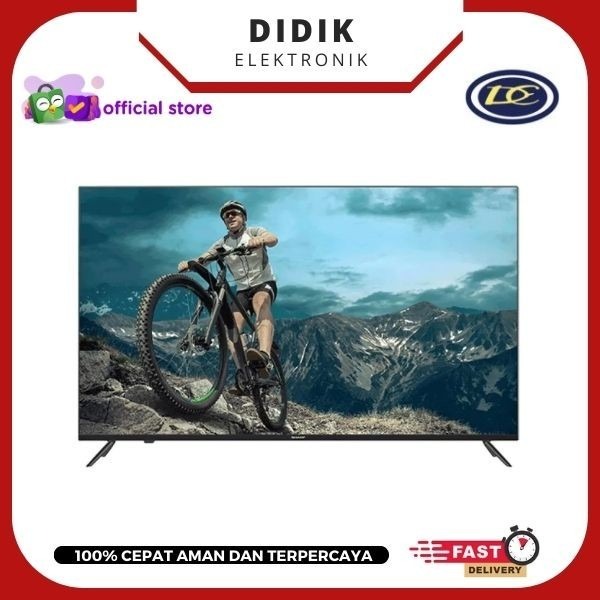 led tv sharp 55 inch 4TC55EK2X android uhd 4K frameless 4T C55EK2X