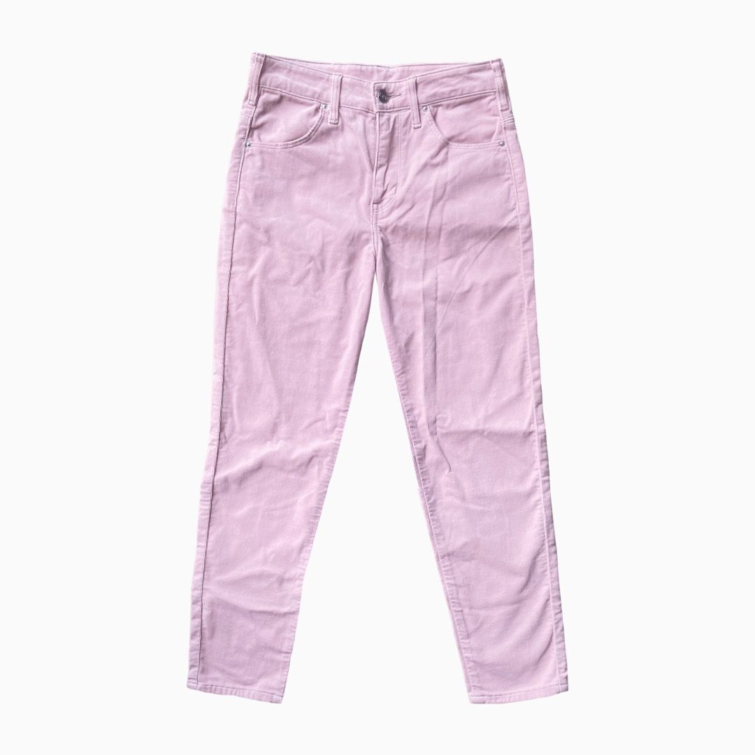 Pink corduroy lee pants top