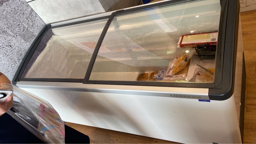 Liebherr used tempered glass top freezer, TV & Home Appliances, Kitchen Appliances