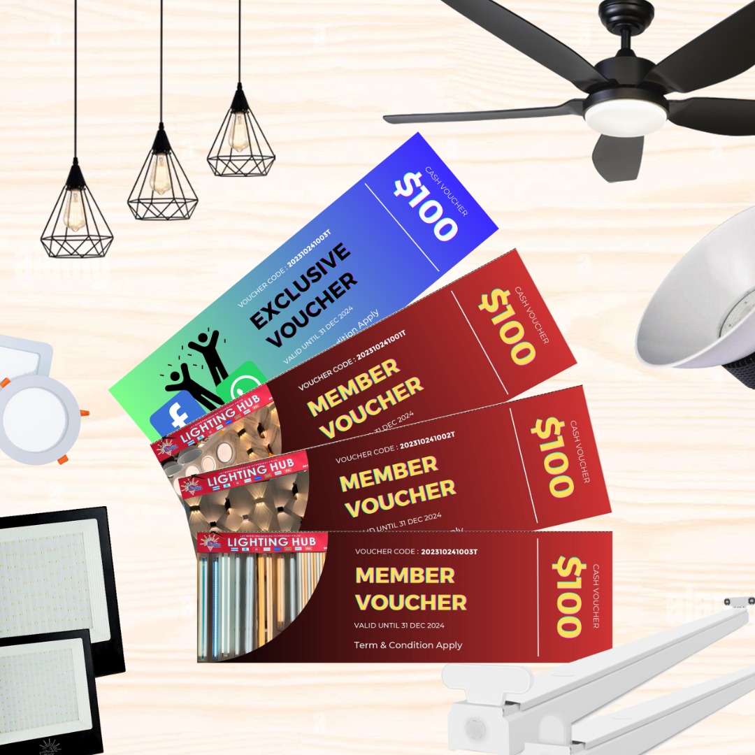 Lighting hub Member voucher, Tickets & Vouchers, Vouchers on Carousell