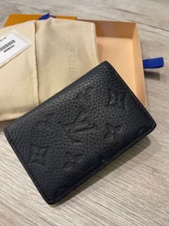 Pre-owned Louis Vuitton Pocket Organizer Monogram Eclipse Volcano