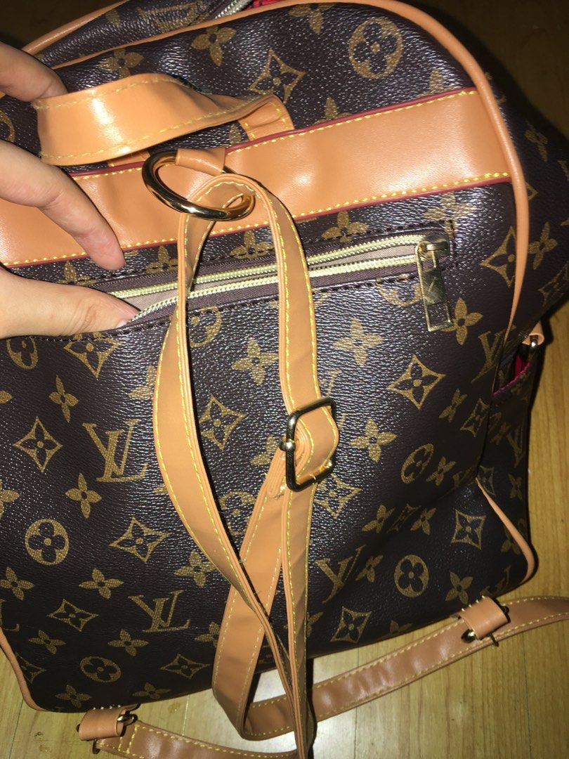 LOUIS VUITTON: Brown backpack shoulder bag, Luxury, Bags & Wallets