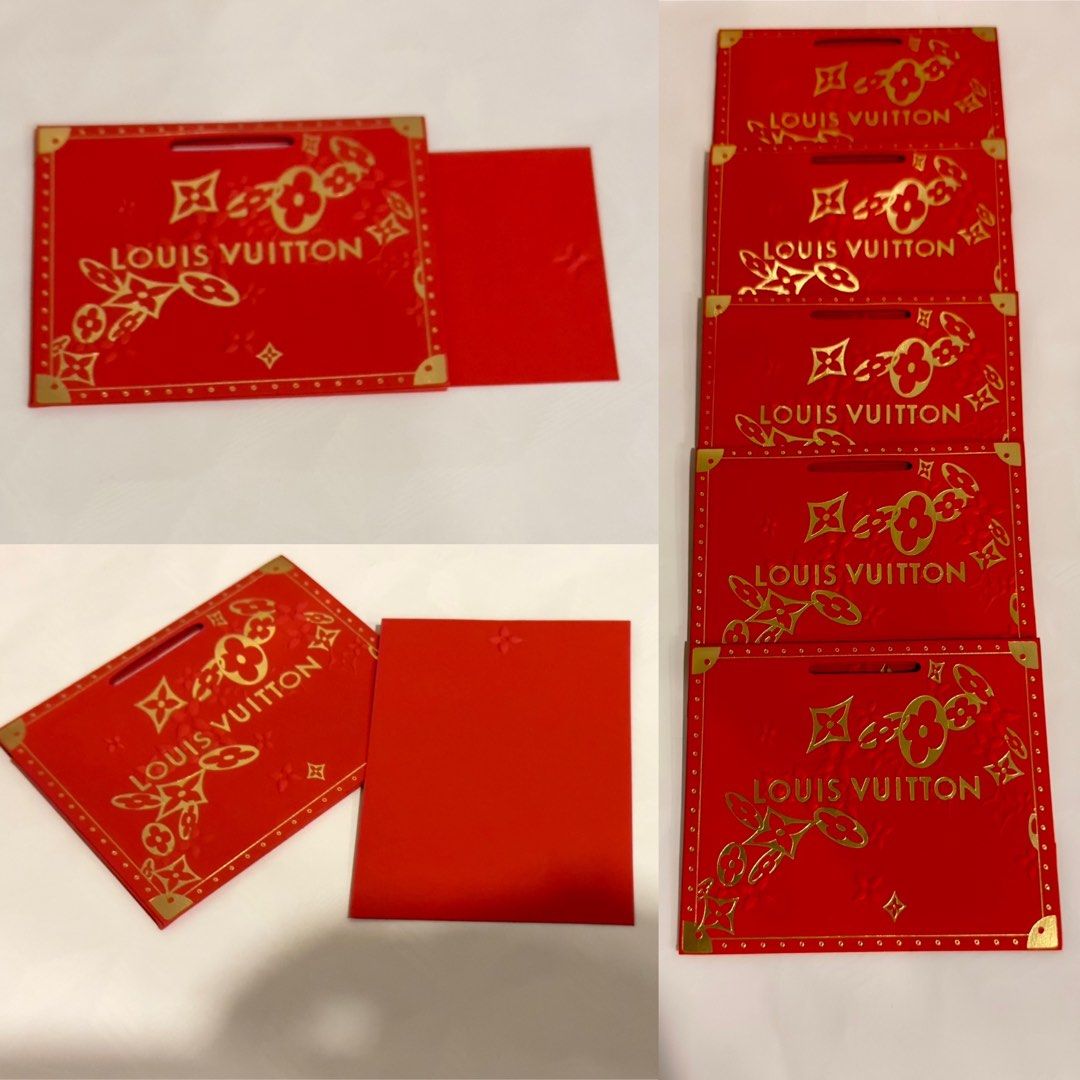 5/$25 LOUIS VUITTON gift ribbon tag envelope card
