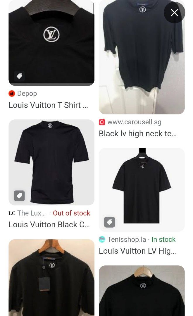 Louis Vuitton T Shirt Highneck - Depop