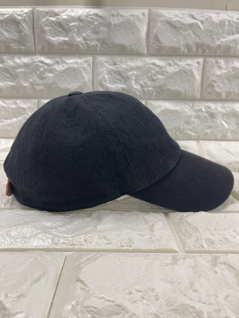 LOUIS VUITTON Monogram Essential Noir Cap FREE Cotton M76585