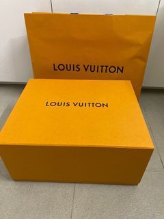 Authentic Louis Vuitton Gold Letter 5.25"x 3.5"x1" Empty  Drawer Style Box .