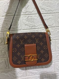Louis Vuitton LV Dauphine Hobo bag new Brown Leatherette ref