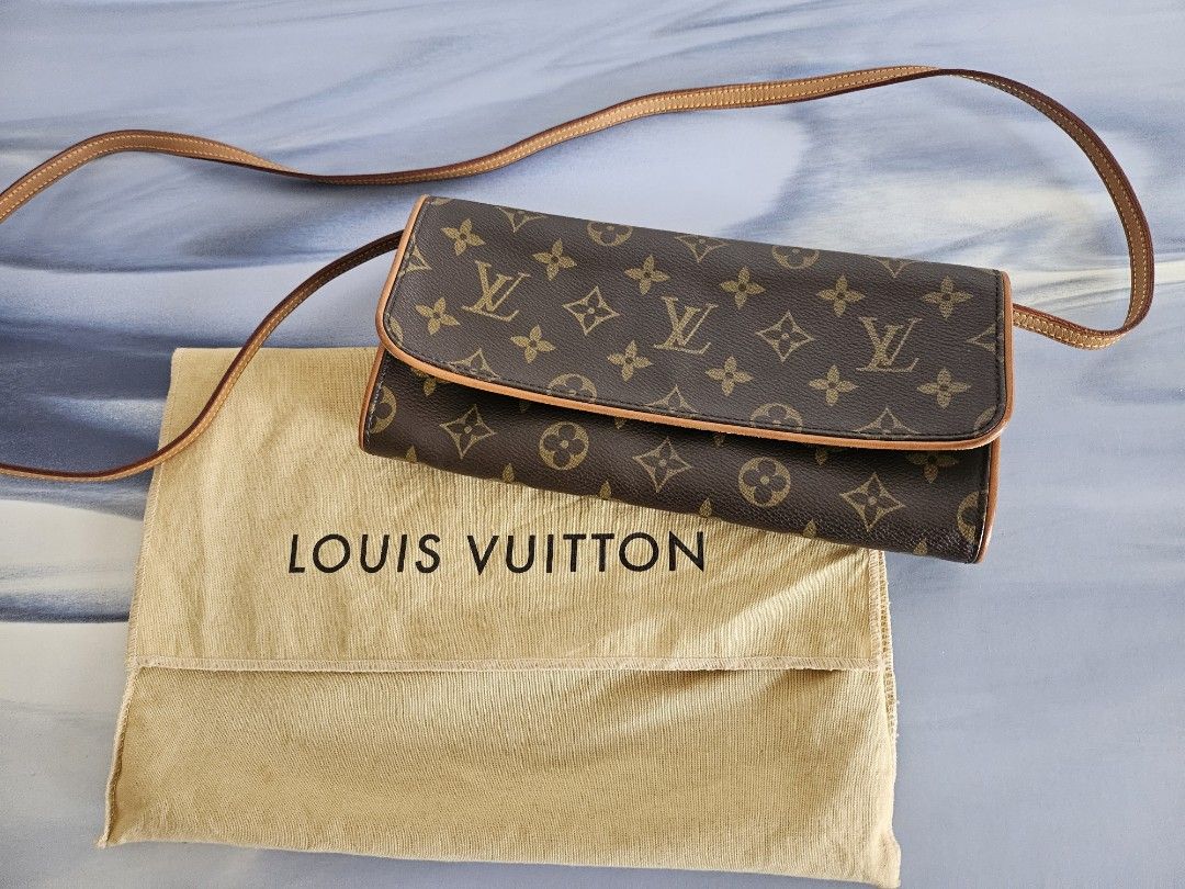 LOUIS VUITTON Pochette Twin GM Monogram Canvas Shoulder Bag