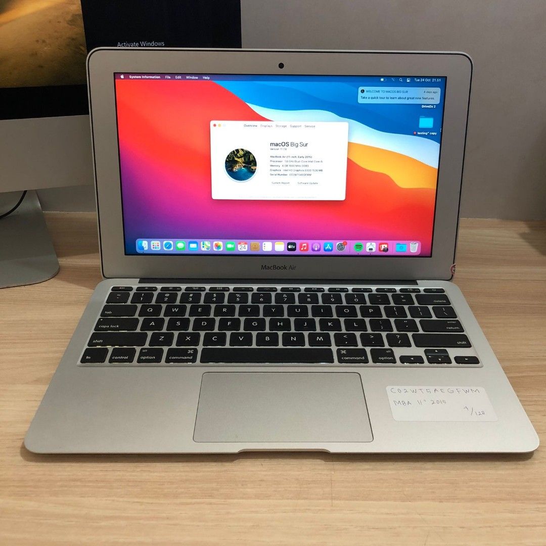 Macbook Air 2015 11インチ 128GB RAM4GB i5-