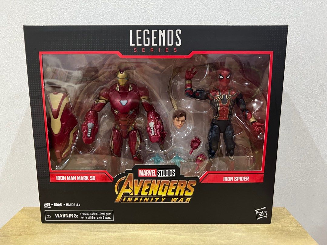 Marvel legends iron man mark 50 and hot sale iron spider 2 pack