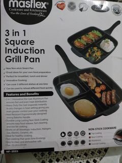 Masflex 3 in 1 Square Induction Grill Pan