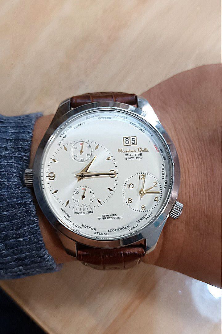 Massimo Dutti Limited edition dual time watch