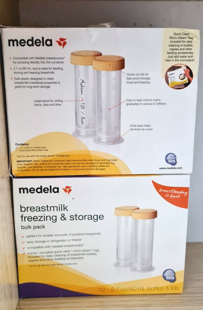 Sterile Medela Breastmilk Feeding and Storage 80ml / 2.7oz Bottle