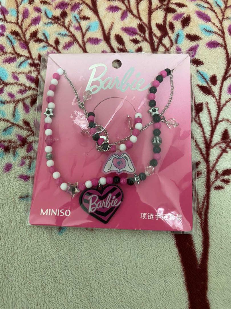 Barbie necklace set clearance