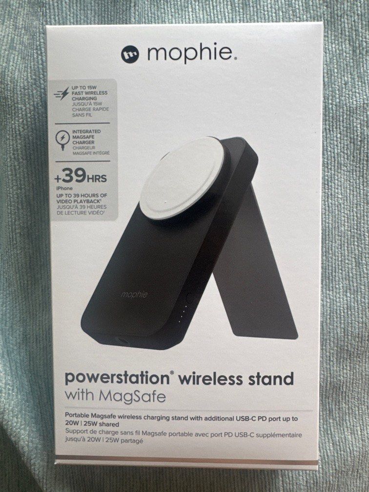 Mophie powerstation 10k wireless stand with Magsafe, 手提電話