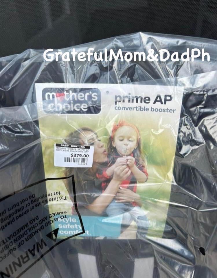 Mothers choice prime ap convertible outlet booster blackened sky