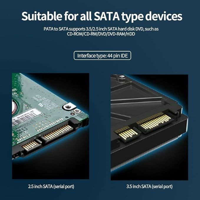 Multibao PATA IDE to SATA Interface Adapter Converter, Computers & Tech ...