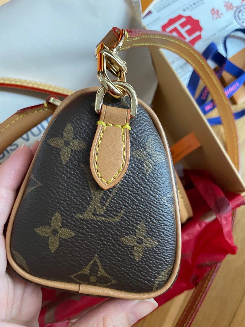 Preloved LV Nano Speedy With Code, Women's Fashion, Bags & Wallets,  Cross-body Bags on Carousell