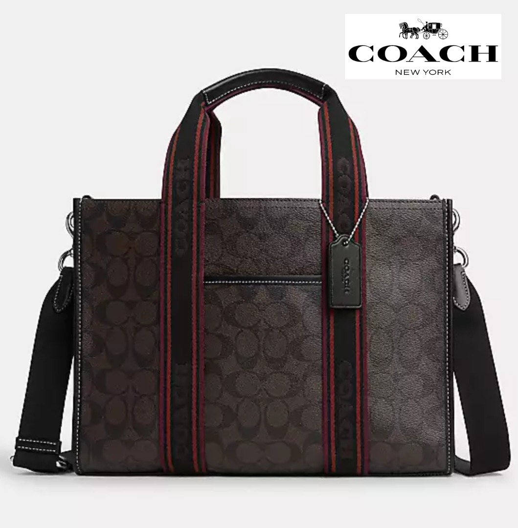 New Coach Original Classic Brown Signature Collection Smith Tote In ...