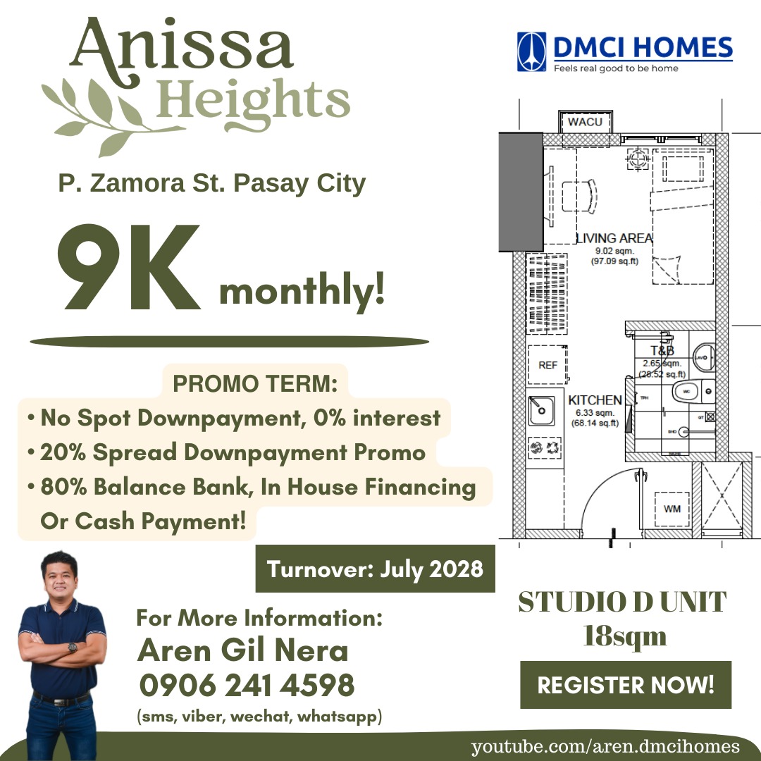 Newest Condo Project of DMCI Homes in Pasay City! Anissa Heights near