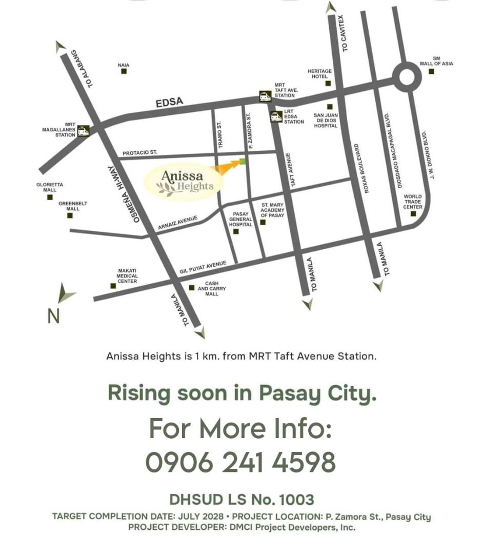 Newest Condo Project of DMCI Homes in Pasay City! Anissa Heights near