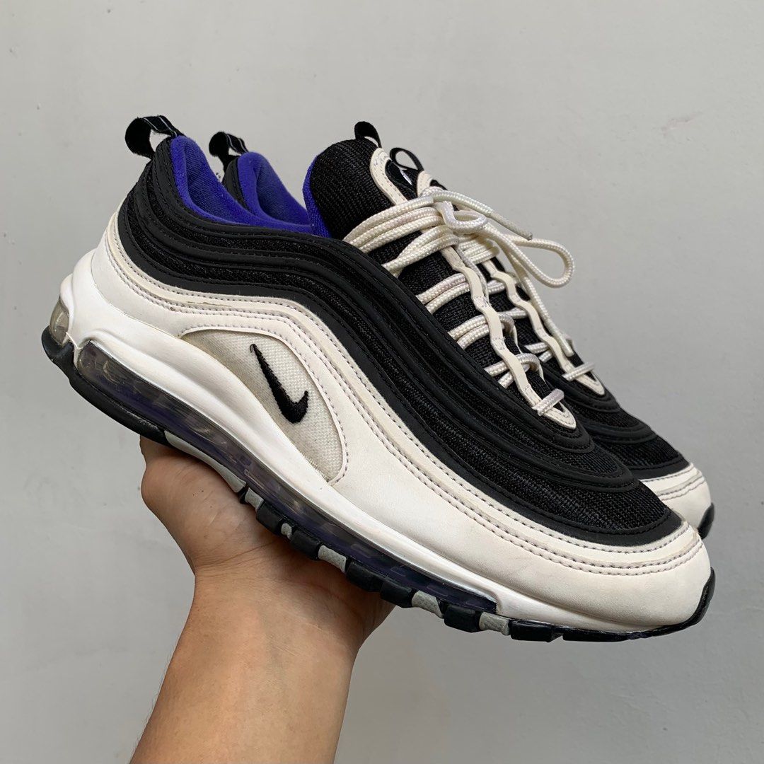 Air max 97 white black deals persian violet (gs)