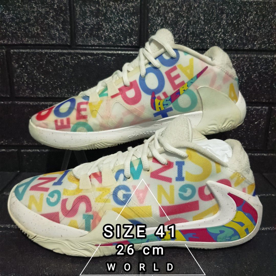 Nike Zoom Freak 1 Gianis MVP Size 41 Lost Tag Tag Pudar