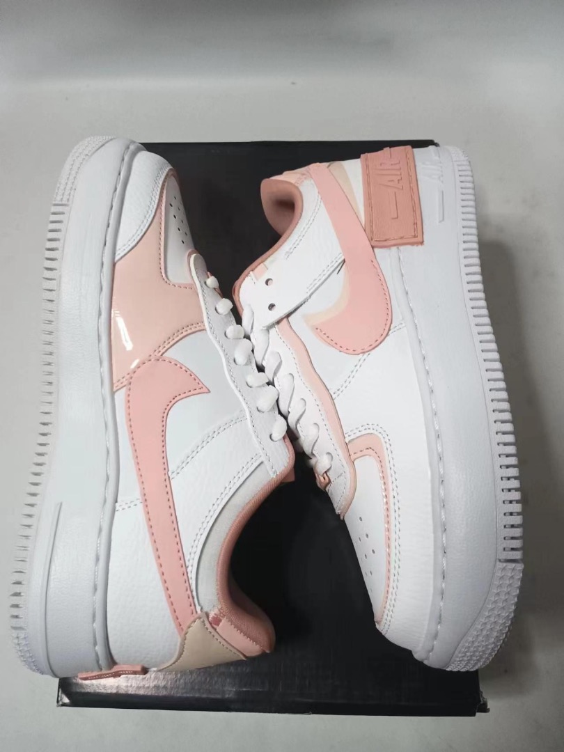 Offer ! Ready Stock ! Nike Air Force 1 shadow low white pink shoes