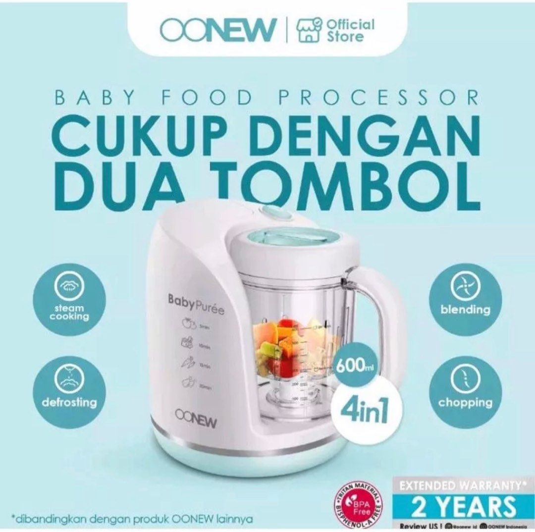 Oonew Baby 4in1 Food Processor, Bayi & Anak, Perawatan & Makanan Anak