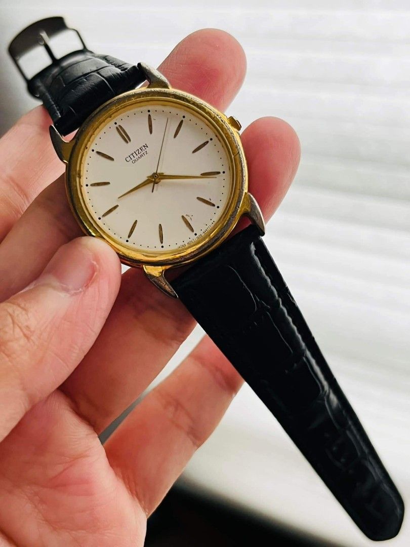 Original Citizen Watch Japan White Gold Classic With Water