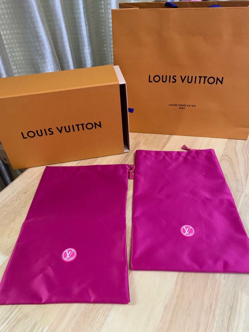 AUTHENTIC LOUIS VUITTON SHOE BOX AND SHOE DUST BAG, Luxury, Sneakers &  Footwear on Carousell