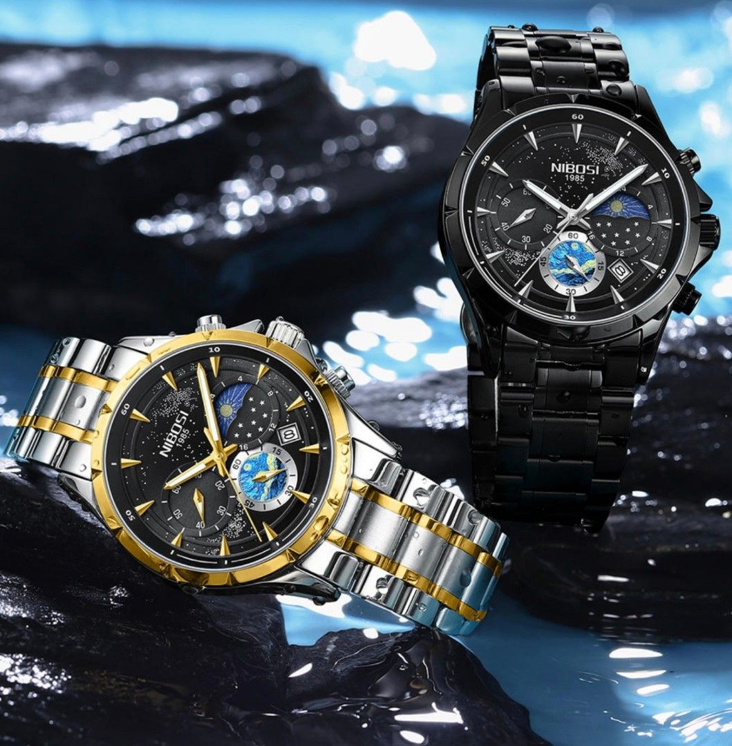 ORIGINAL NIBOSI 1985 WATCH NI2602
