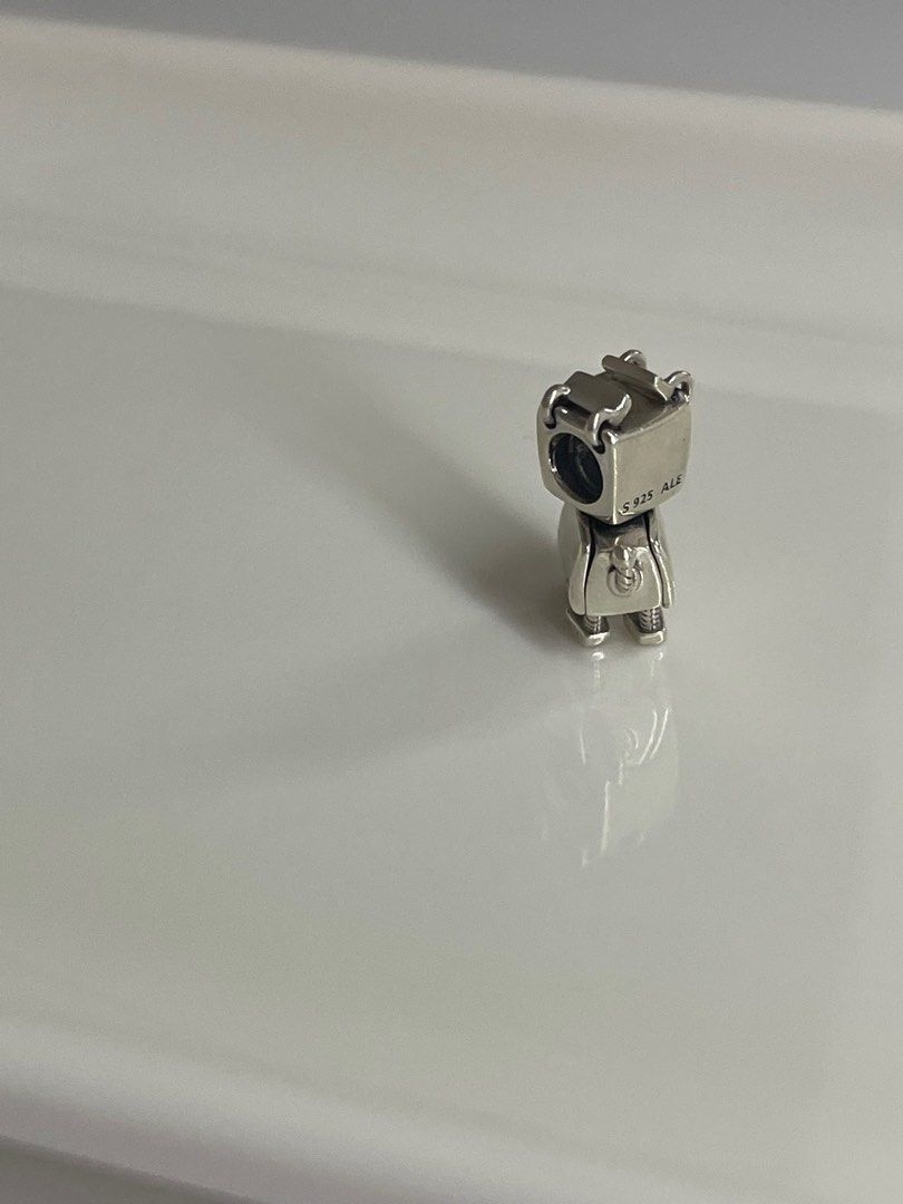 Robot Dog charm Sterling silver for Pandora bracelets