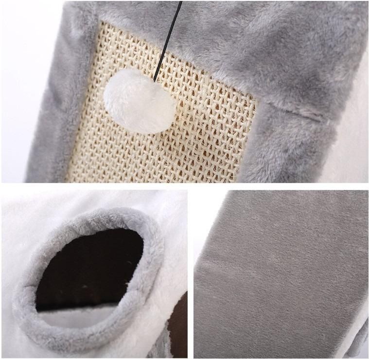 Pet Cat Pyramid House Cat Climbing Frame Cat Scratching Board Grinding ...