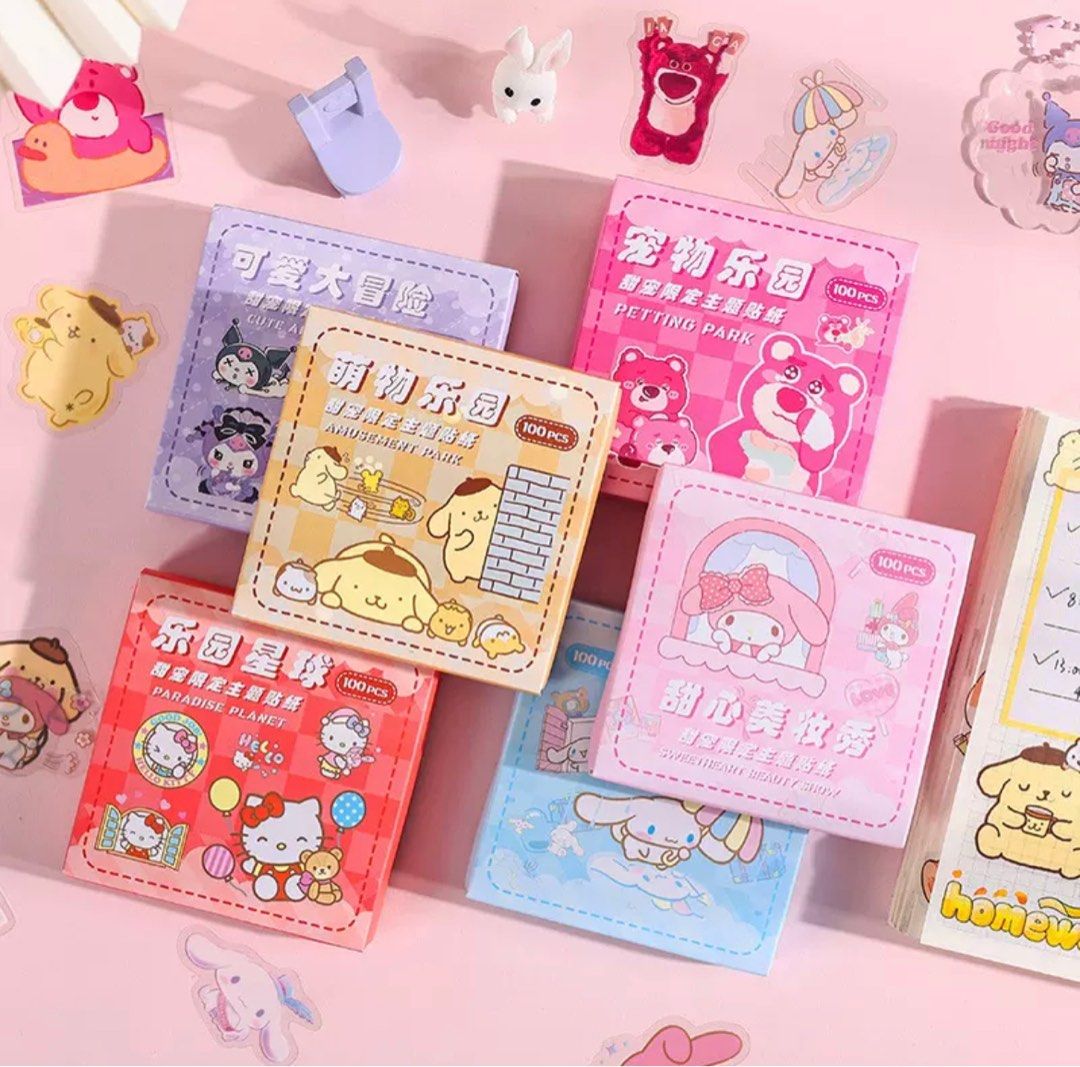SANRIO Sticker Book, Hobbies & Toys, Stationery & Craft, Other Stationery &  Craft on Carousell