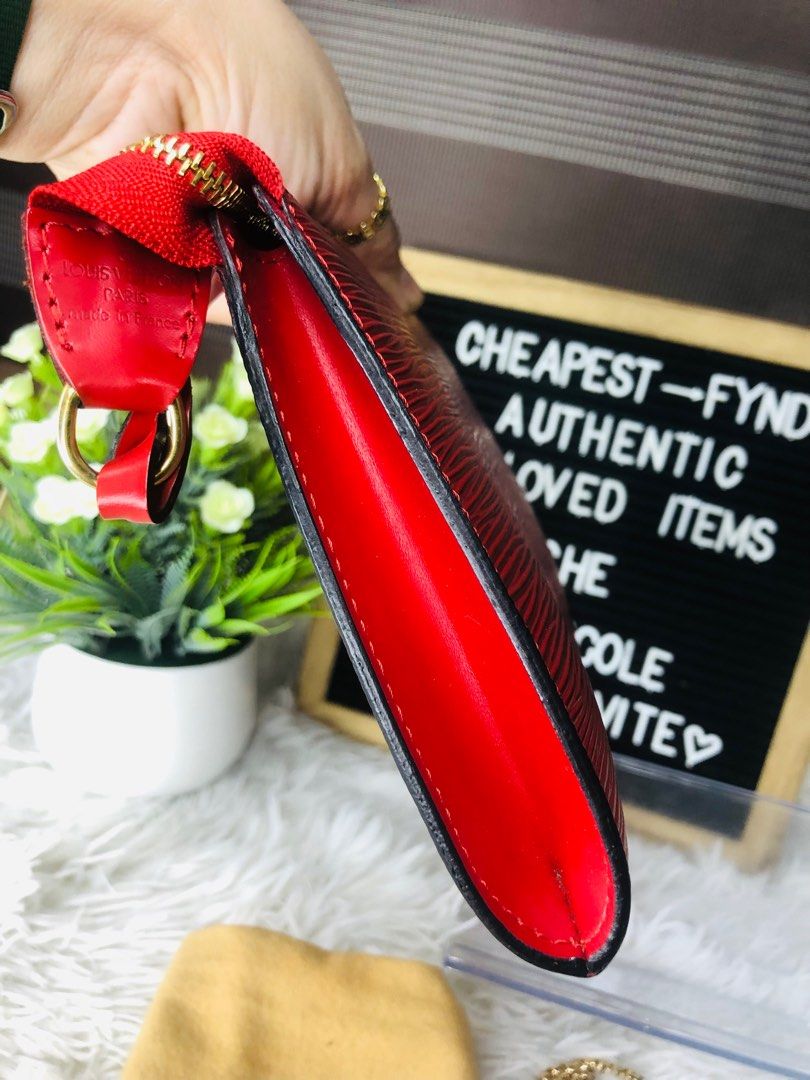Louis Vuitton - Pochette Sevigne Epi Leather Red