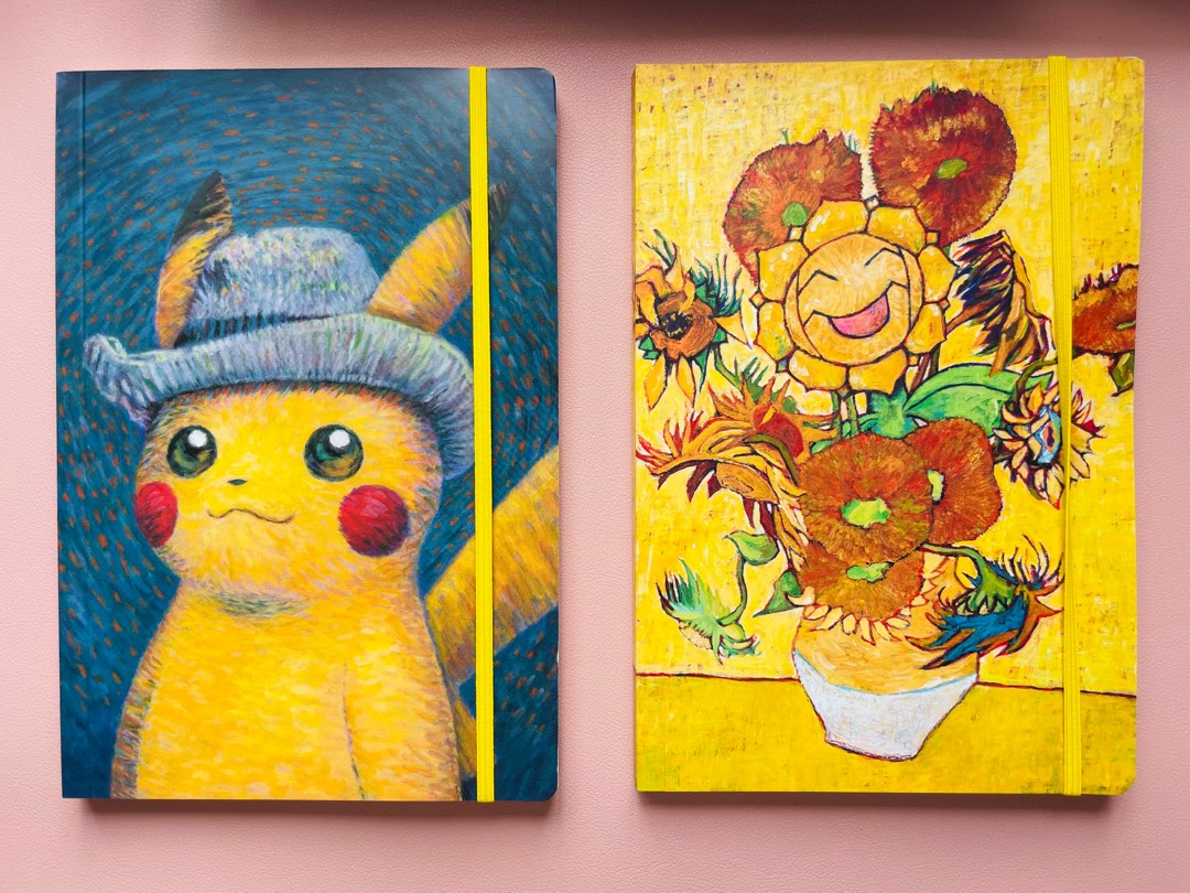 (現貨) Pokemon x Van Gogh 梵高博物館比卡超限定筆記本, 興趣及